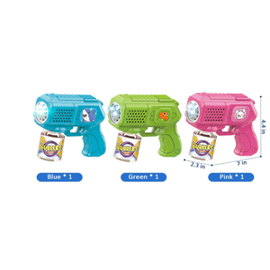 Bubble Guns with Bubble Solution- 3 Pack, Bubbles Gun, Blaster, Blower, Maker, Machine for Boys Girls, Birthday Gifts for Ages 3 4 5 6 7 8 Year Old Kid, Outdoor Toys for Toddlers, Party, Wedding (Blue+green+yellow)