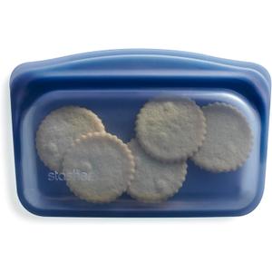 Stasher Premium Silicone Reusable Food Storage Snack Bag, Deep Ocean, Microwave, Sous Vide, Dishwasher, Oven and Freezer Safe, BPA Free, Leak-free, Eco-friendly, 12 Oz