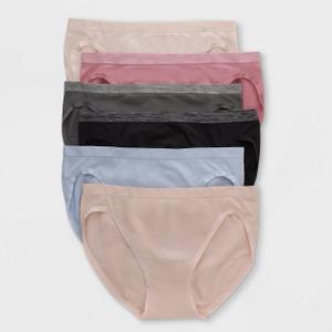 Hanes Women's 6pk Comfort Flex Fit Seamless Bikini Underwear - Colors May Vary XL