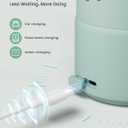Portable Bottle Warmer Extended Battery Life - Dual Heating Modes for Breast Milk & Water, 17 Ounces, Fast Heating, Ideal for Travel, Outdoor, Baby Shower, Green