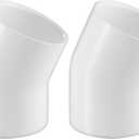 2 Inch 22.5 Degree PVC Elbow Pipe Fitting, 2" PVC Corner Adapter SCH40 Furniture Build Grade, for Home Sewer Plumbing Water Line