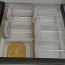 CZZGSM 5 Pack Square Kitchen Storage Jars with Airtight Bamboo Lids and 132 Pantry Labels - 35oz Glass Canisters With Wood Lids - Food Storage Containers for Coffee, Cookie, Tea, Spice