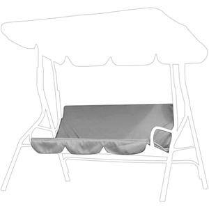 Swing Seat Cover, Swing Chair Cushion, HighGrade 190T Polyester Taffeta Fabric Cushion Replacement Foldable 150X50X10cm Swing Chair Cushion Garden Lawn Yard (Gray)