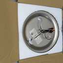 Kalium 3-Lights Semi Flush Mount Ceiling Light Fixture, Farmhouse Light Fixtures, Ceiling Light Decor for Kitchen, Foyer, Entryway, Brushed Nickel with Clear Glass Shade.