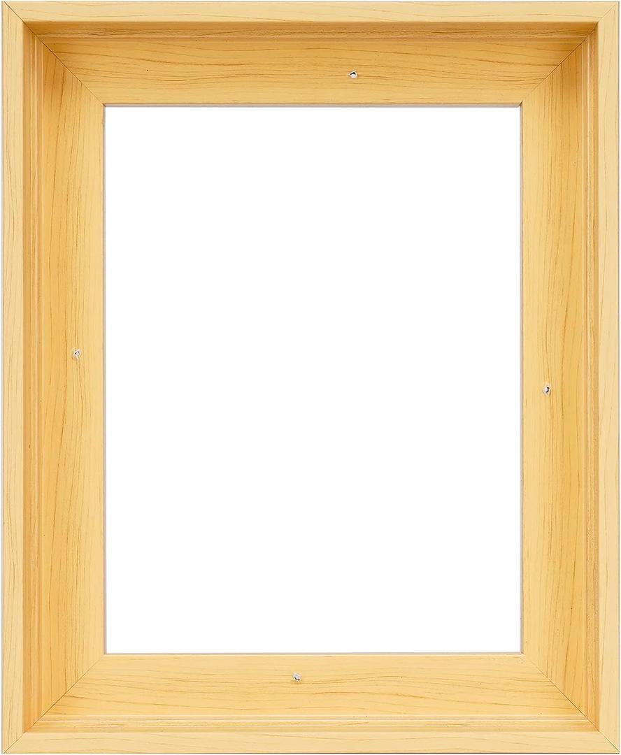 8x10 Canvas Floater Frames, Floater Frame for 0.9" Depth Canvas Paintings, Floating Frames for Art Prints Artwork, Floating Frame for Wall Decor (8"x10",Gold)