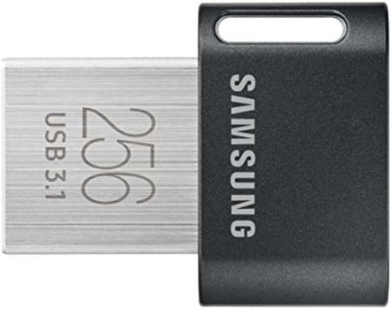 SAMSUNG MUF-256AB/AM FIT Plus 256GB - 300MB/s USB 3.1 Flash Drive, Gunmetal Gray