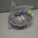 only fire 24 Ft 1/2" ID Natural Gas Hose, Propane Gas Grill Quick Connect/Disconnect Hose Assembly with 3/8" Female Flare x 1/2" Male Flare Adapter for Outdoor NG/Propane Appliance