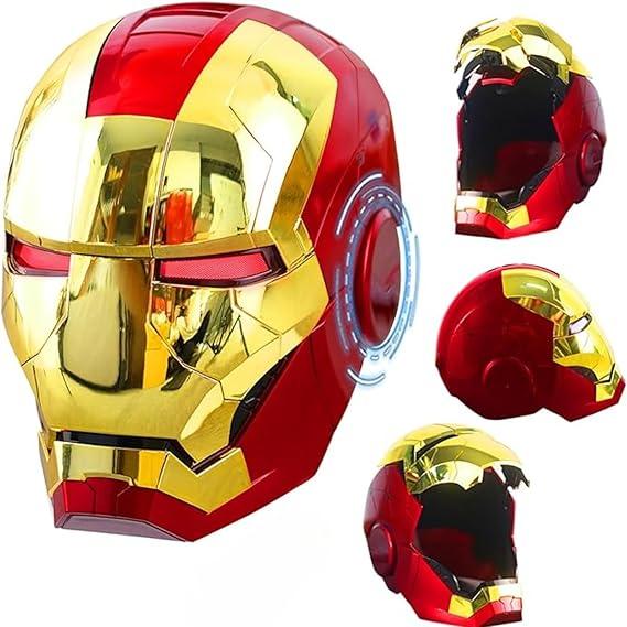 Wearable Iron Helmet with Eyes Glow Voice, Touch and Remote Control Cool Stuff Super Hero Mask Cosplay Costume Suits Amazing Helmets hot Toys Masks for Adults for Age 12+ Years Old