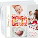 Dunwell Photo Album Refill Pages 12x12 (4x6 Mixed Layout), 100 Pack Holds 1000 Pictures, Plastic 4 x 6 Photo Sleeves for 3-Ring Scrapbook Binder, Acid-Free Poly