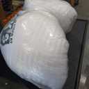 Pillows Insert 12'' x 20'' Set of 2, Decorative Lumbar Supportive Throw Pillows with Luxury Silky Covers for Indoor Couch, Sofa or Bed Decors, White Striped Cushion Sham Stuffer