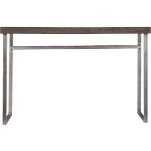 SEI Furniture Nolan Console Table, Midcentury Modern Style Oak Veneer, Brown