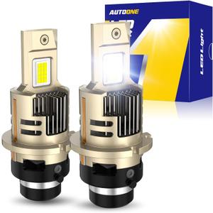 AUTOONE 2026 Upgraded D2S D2R Headlight Bulbs, 1200% Bright 60000 Lumens