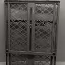 MYPET North States Paws Portable Pet Gate: 26-40" Wide. Pressure Mount. No Tools Needed. Made in USA, 23" Tall, Expandable, Durable Dog Gates for Doorways, Fieldstone Gray