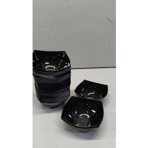 Maryland Elegant Black Presentation Bowl - 20 oz. - Versatile & Elegant Design - Perfect for Entertaining & Showcasing Your Culinary Masterpiece, Plastic, 1 pc, Black (Pack of 48)