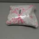Valentines Day Flannel Throw Blanket, Pink Bow Love Hearts Anniversary Wedding Birthday Gifts for Women Lover Couples, Coquette Ribbon Soft Blankets for Bedding Sofa 50" x 60"