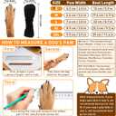ETIAL Dog Paw Wound Recovery Boot, Breathable Dog Bootie for Injured Paw, Anti-Slip Dog Shoe with Self-Adhesive Strap, Dog Paw Protector for Outdoor Walking & Keep Dogs from Licking Wounds (M)