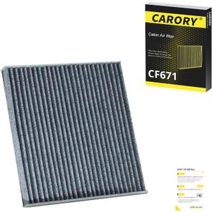 Cabin Air Filter w/Activated Carbon for RAM 1500 (20162025), 2500, 3500, Jeep Wagoneer (20222025), Grand Wagoneer, Mazda 6, CX-7, OE# EG21-61-P11, 68318365AA, CF11671