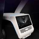 YOKOOHITECH Carbon Fiber Pattern AC Vents Cover, Highland Model y Rear Center Console Air Vent Cover Compatible with Tesla Model Y Juniper and Model 3 Highland (Matte White)