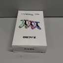 Zacro LED Reflective Vest Running Gear, 5 Lights Colors High Visibility Reflective Running Gear Rechargeable Light Up Running Vest for Walking Running Cycling, Adjustable for Men Women Kids (Pink)