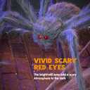 JOYIN 2 Pack 5 Ft Halloween Outdoor Decorations Hairy Gray Spider, Scary Fake Giant Large Spider Haunted House Props, Halloween Lawn Porch Yard Garden Tree Decorations Party Indoor Decor