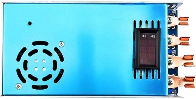 Hermosiey 1 Piece Voltage Boost Converter 2000W Boost Power Supply Module Converter 12-60V To15-80V DC- Regulator with Voltmeter