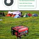 YAMAKATO 10 Feet 1/4 Inch ID Fuel Line Hose for Kawasaki Kohler Briggs & Stratton Small Gas Diesel Powersports Engines and Generators w/ 20 Clamp Rubber Black