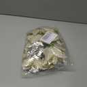 NUOBESTY 12 Golden Christmas Glitter Poinsettia Flowers Artificial Flowers for Christmas Tree Decor with Stems & Clips