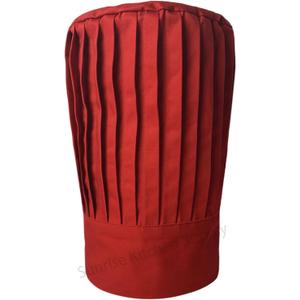 Tall Chef Hat in Red