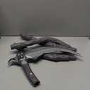 Spooktacular Creations Grim Reaper Scythe Prop, Grim Reaper Faux Scythe Blade Weapon Costume, Sickle Toy Accessories for Adult or Kids Pretend and Play, Halloween Dress Up Party Black