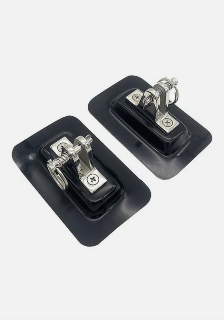 316 Stainless Steel Bimini Top Deck Hinge BiminiTop Fitting 4 Pair Black