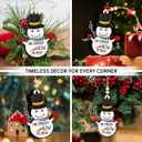 7 x Naughty Christmas Ornaments 2025 - Inappropriate Christmas Ornaments Gag Gifts Funny Adult Exchange Ideas, Adult Ornament for Hanging Decor, Wooden Ornament for Xmas Tree Decor