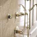 Delta Faucet 3-Spray H2Okinetic Slide Bar Hand Held Shower with Hose, Polished Nickel 51308-PN
