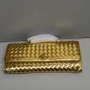 Evening Woven Handbag for Women PU Leather Clutch Purses Removable Strap Shoulder Bag Fashion Crossbody Tote Bag