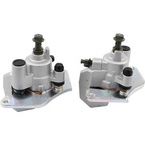 Pack of 2 Front Left & Right Brake Caliper w/ Pads for Honda Rancher 420 TRX420 Foreman 500 TRX500 Foreman Rubicon 500 ATV