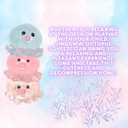 Crystal Sequin Octopus Taba Squishy  Cute Taba Stress Relief Toy, Kawaii Fidget Ball for Desk, Office & Gifts (Glitter Pink)