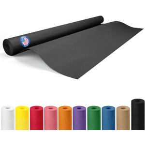 Black Paper Roll 36" x 1200" (100 feet) - USA-Made 50lb Thick Kraft Paper for Packing, Moving, Shipping, Wrapping, Crafts, Arts, Birthday Party - 100% Recycled Gift Wrap Material by IDL Packaging