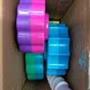 Baby Spinning Stacking Toys, Spin ABS Plastic and Color Rainbow Design Ring Stacker Baby Toys 6 to 12 Months Montessori Educational Learning Autism Sensory for Boys and Girls