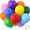 Patimate Balloons Assorted Colors 100 Pack 12 Inch Colorful Rainbow Round Bright Latex Balloons for Birthday Bridal Shower Baby Shower Anniversary Wedding Party Decorations Arch Garland
