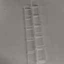 WALFRONT Acrylic Straw Holder Organizer, Space Saving Double Sided Adhesive Storage for Kitchen Counter and Restaurant, Holds 15lbs High Capacity Transparent Dispenser