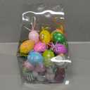60PCS Ornaments for Valentine's Day St. Patrick's Day Easter Tree, Easter Hanging Egg Ornaments Baubles St Patrick's Day for Tree Holiday Hanging Decor