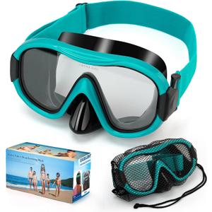 Swimming Goggles Scuba Snorkeling Mask for Adults, Adjustable Elastic Knitted Strap Swim Goggles, Tempered Glass with Panoramic Scuba Snorkel Diving Mask for Adults Swimming Goggles Scuba Snorkeling Mask for Adults, Adjustable Elastic Knitted Strap Swim Goggles, Tempered Glass with Panoramic Scuba Snorkel Diving Mask for Adults
