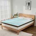 Firm to Extra Firm Mattress Topper Twin XL Size 3 Inch, Pain Relieving Foam Bed Topper for Extra Support, Gel Memory Foam&High-Density Foam Mattress Pad, CertiPUR-US Certified