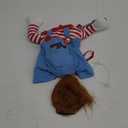 Pet Deadly Dog Costume, Cute Dog Cosplay Halloween Christmas Funny Pet Clothes Party Costume for Small Medium and Large Dogs (Small)