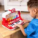 Farm Animals Keyboard Preschool Learning Toy with Silly Sounds and Light-Up Piano with Learning Songs for Infants