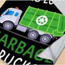 Just A Boy Who Loves Garbage Trucks Blanket Gifts for Garbage Truck Lover 40 x 50 Inch for Kid,Garbage Truck Fannel Fleece Throw Blanket Super Soft Throws Blanket for Bed Couch Sofa
