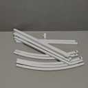 Wokceer Wedding Arch Backdrop Stand 7.2 FT White Metal Chiara Backdrop Stand for Wedding Ceremony Photo Booth Outdoor Indoor Birthday Party Garden Floral Balloon Arch Decoration