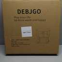 Solid Wood Side Table, End Table,Coffee Table with Wheels, Bedroom Mid Century Modern Nightstands,Easy Assembly(Walnut)