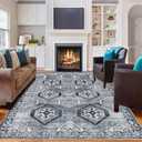 GailiMaiYa Washable Rugs 8x10 Area Rugs for Living Room 8x10 Clearance Bedroom Rug 8x10 Under Bed Moroccan Rug 8x10 Non Slip Low Pile Rugs for Living Room Dining Room Rug 8x10