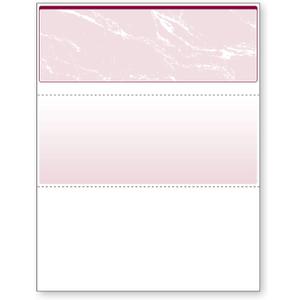 DocuGard Standard Burgundy Marble Top High Security Check Paper - Laser/Inkjet Printer Compatible - 11 Security Features - 500 Blank Business Checks (04503)