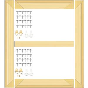 ECOIOU DIY Canvas Stretcher Bars 24X36 Inch Canvas Frame, Sturdy Stretcher Frames for Oil Paintings, Prints, Paint by Numbers & Posters, Thickness 11/16" x Width 1-1/2" (Need Extra Size to wrap Around The Frame)
